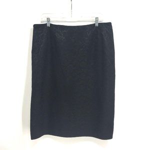 Evan Picone Black Label Lace Overlay Skirt